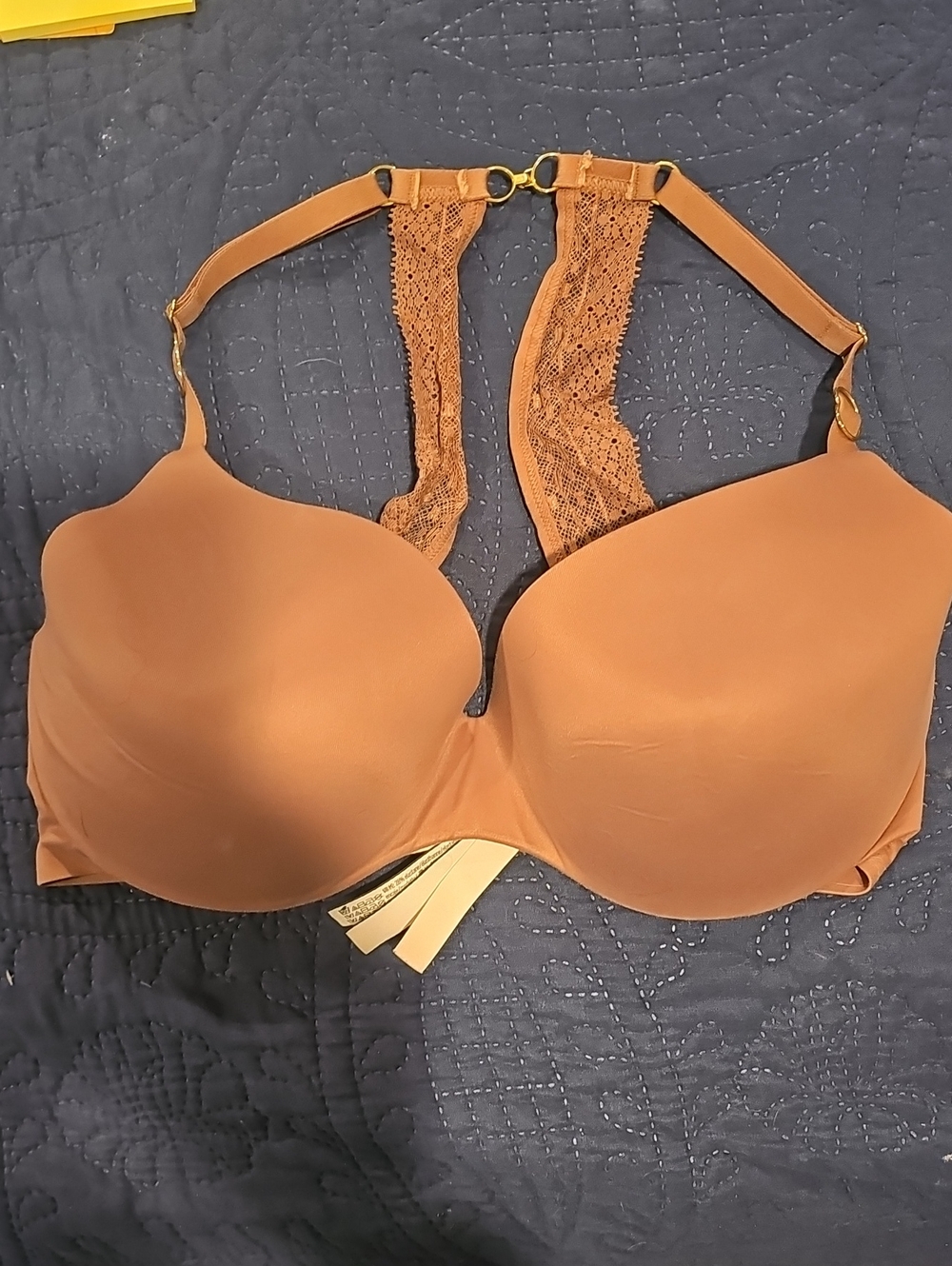 Victoria's Secret Lace Racerback T-Shirt Bra - Blush